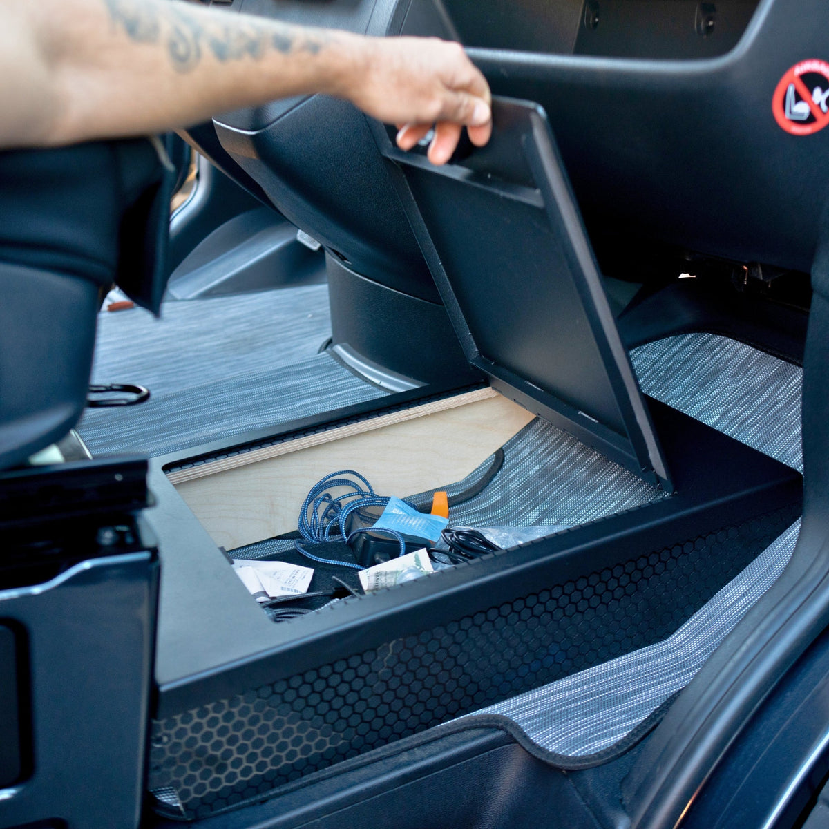 Sprinter Footrest Storage
